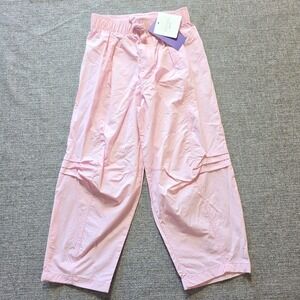 Grayson Mini Girls 2T Pink Parachute Pants Lightweight Pull-On Elastic Tie Waist